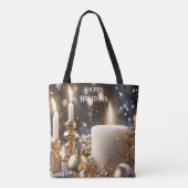Holiday Candles Canvas tas (Achterkant)