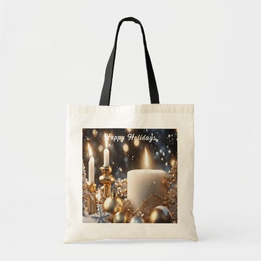 Holiday Candles Canvas tas (Voorkant)