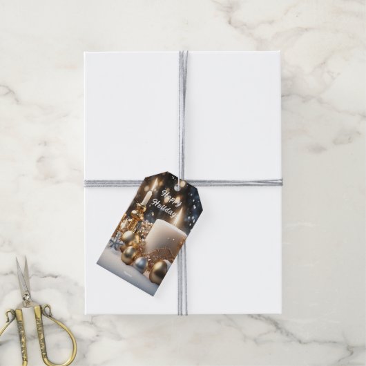 Holiday Candles Holiday Gift Label Cadeaulabel (Met Touw)