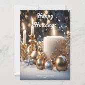 Holiday Candles Holiday Kaart (Voorkant)