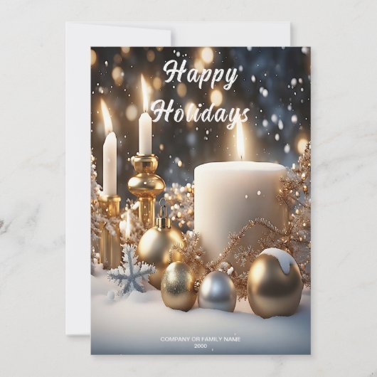 Holiday Candles Holiday Kaart (Voorkant)