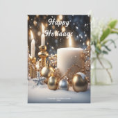 Holiday Candles Holiday Kaart (Staand voorkant)