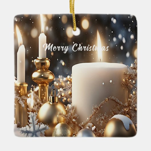 Holiday Candles Ornament (Voorkant)