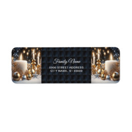 Holiday Candles retouradres Etiket