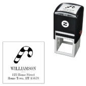 Holiday Candy Cane Retouradres Zelfinktende Stempel (In situ)