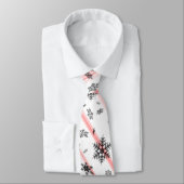 Holiday Candy Cane Snowflakes Gentlemen's Stropdas (Gebonden)