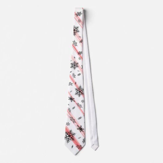 Holiday Candy Cane Snowflakes Gentlemen's Stropdas (Voorkant)