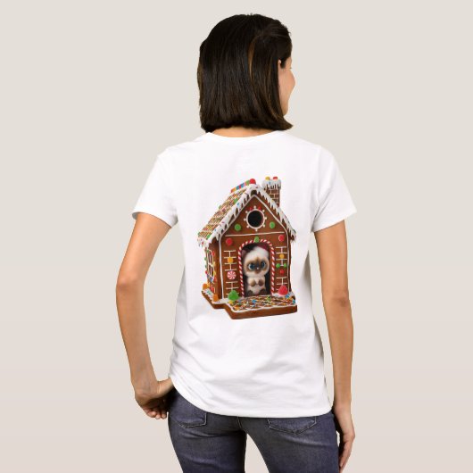 Holiday candy house t-shirt (Achterkant volledig)