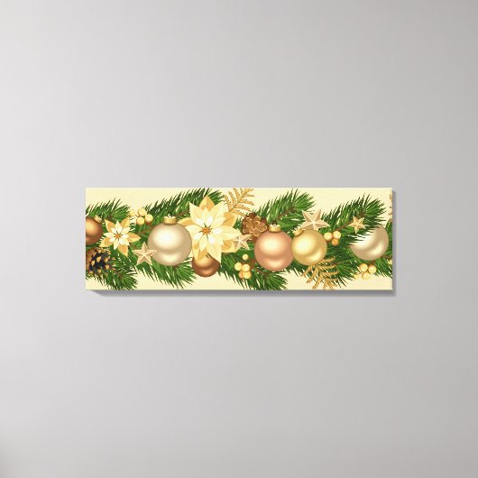 Holiday Canvas Art-Festive Garland Afdruk (Voorkant)