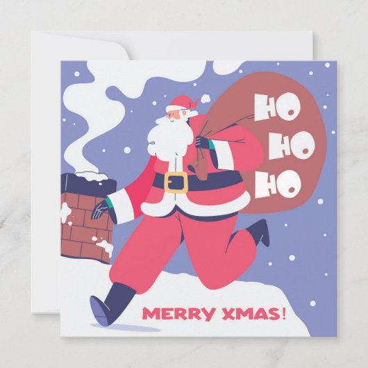 Holiday card HoHoHo Feestdagenkaart (Voorkant)