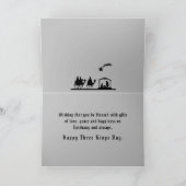 Holiday Card Three Wise Men Epiphany Feestdagen Kaart (Binnen)