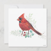Holiday Cardinale Kunst Feestdagenkaart (Voorkant)