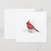 Holiday Cardinale Kunst Feestdagenkaart (Voorkant / Achterkant)