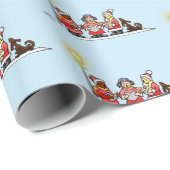 Holiday Carolers Kerstmis Cadeaupapier (Rol Hoek)