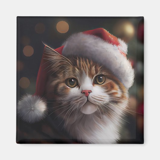 Holiday Cat Magnet (Voorkant)