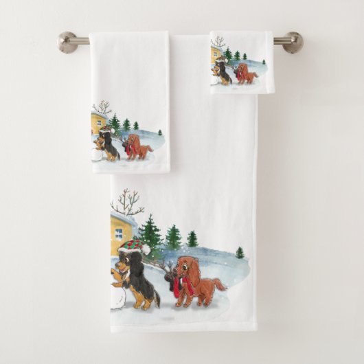 Holiday Cavalier King Charles Spaniel Bad Handdoek (Insitu)