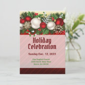 Holiday Celebrate Red Kaart (Staand voorkant)