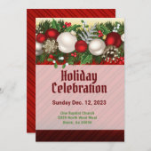 Holiday Celebrate Red Kaart (Voorkant / Achterkant)