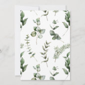 Holiday Champagne en Eucalyptus Vrijgezellenfeest Kaart (Achterkant)