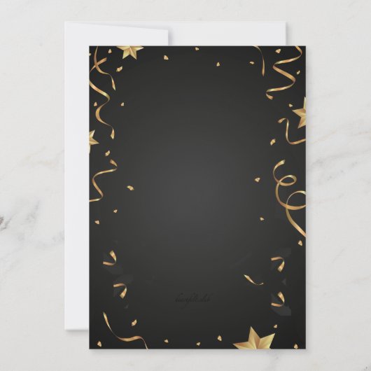 Holiday Champagne Uitnodiging (Achterkant)