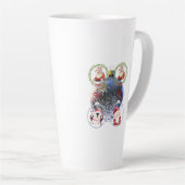 Holiday Characters on a Snowflake Ornament Latte Mok (Rechterhoek)