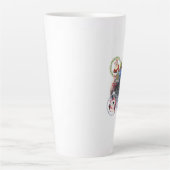 Holiday Characters on a Snowflake Ornament Latte Mok (Voorkant)