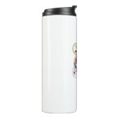 Holiday Characters on a Snowflake Ornament Thermosbeker (Gedraaid links)