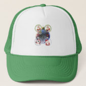 Holiday Characters on a Snowflake Ornament Trucker Pet (Voorkant)