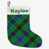 Holiday Charm Clan Davidson Tartan Kleine Kerstsok (Voorkant)
