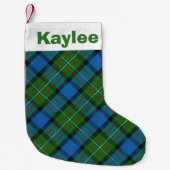 Holiday Charm Clan Fergusson Tartan Kleine Kerstsok (Voorkant)