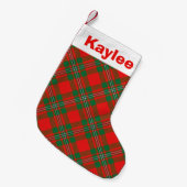 Holiday Charm Clan MacGregor Gregor Tartan Kleine Kerstsok (Voorkant (Hangend))