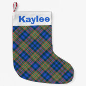 Holiday Charm Clan MacLellan Tartan Kleine Kerstsok (Voorkant)
