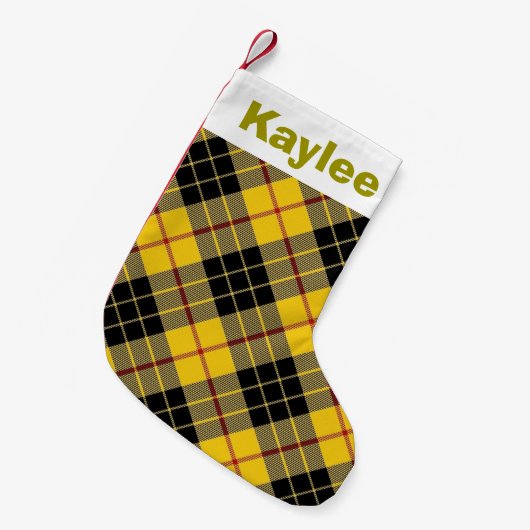 Holiday Charm Clan MacLeod van Lewis Tartan Kleine Kerstsok (Voorkant (Hangend))