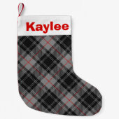 Holiday Charm Clan Moffat Tartan Kleine Kerstsok (Voorkant)