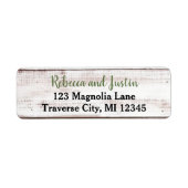 Holiday Charm Winter Kerstlabel Etiket (Voorkant)