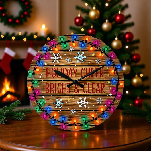 Holiday Cheer Bright Lights Grote Klok