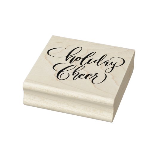 Holiday Cheer Brush Calligraphy Rubberstempel (Stempel)