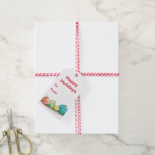 Holiday Cheer Cadeaulabel (Met Touw)