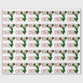Holiday Cheer Cheerleader Holiday Spirit Cadeaupapier (Vlak)