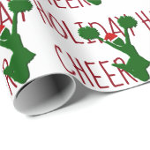 Holiday Cheer Cheerleader Holiday Spirit Cadeaupapier (Rol Hoek)