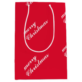 Holiday Cheer Christmas Medium Gift Bag for Holida Cadeauzakje