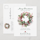 Holiday Cheer Christmas Moving Aankondiging (Voorkant / Achterkant)