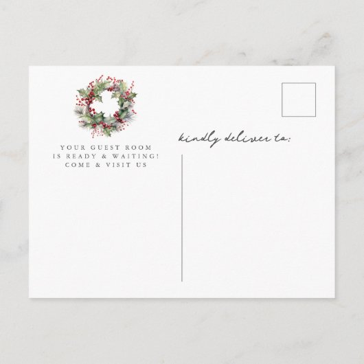 Holiday Cheer Christmas Moving Aankondiging (Achterkant)