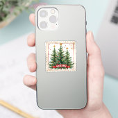 Holiday Cheer Christmas Stamp Sticker (Telefoon)