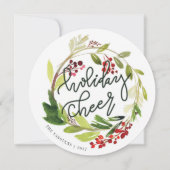 HOLIDAY CHEER FEESTDAGENKAART (Voorkant)