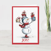 Holiday Cheer – Festive Greetings Holiday Card Feestdagen Kaart (Voorkant)