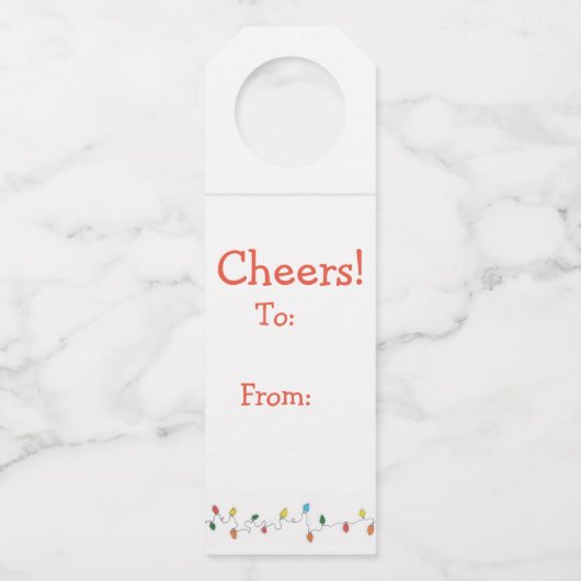 Holiday Cheer Flessenhanger (Achterkant)