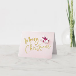Holiday Cheer Folded Card – Merry Christmas Gift Bedankkaart