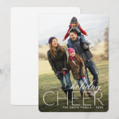Holiday Cheer-fotokaart Feestdagenkaart (Voorkant / Achterkant)