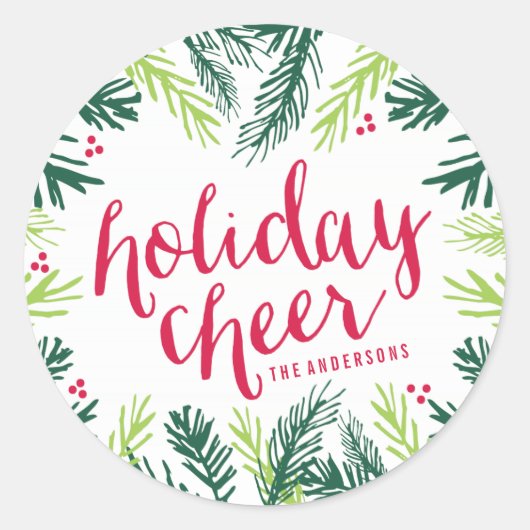 Holiday Cheer | Gift Label Stickers (Voorkant)